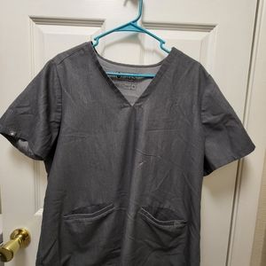 FIGS TOP GRAPHITE XL